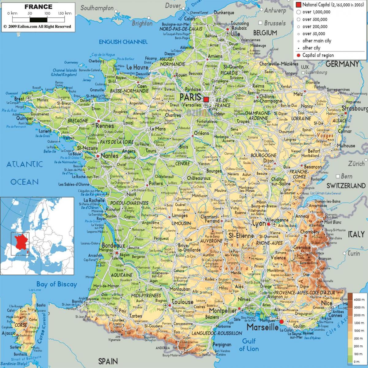 dove è la Francia sulla mappa