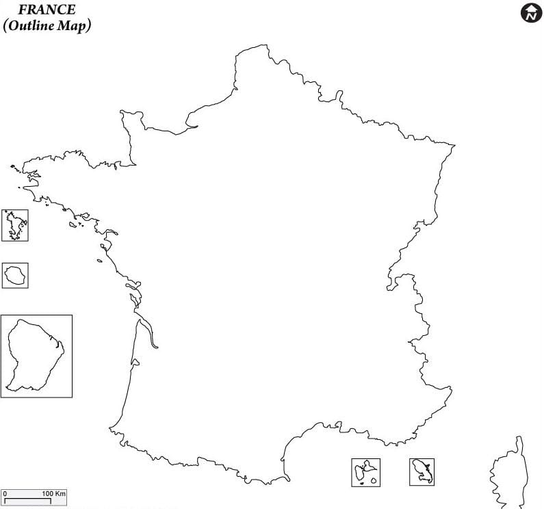 pianura mappa della Francia