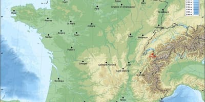 Mappa della Francia di soccorso