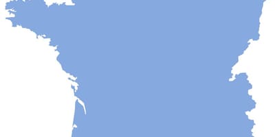Francia mappa vettoriale