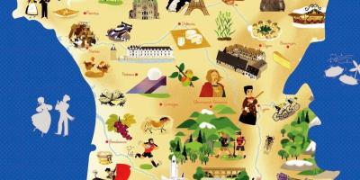 Mappa della Francia turismo