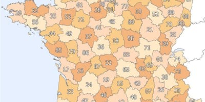 Francia c.a.p. mappa