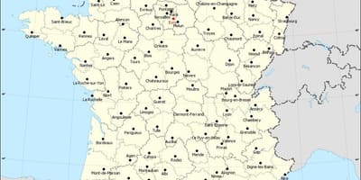 Mappa della Francia e della città