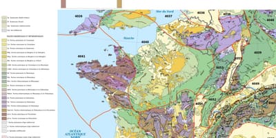Mappa della Francia geologico