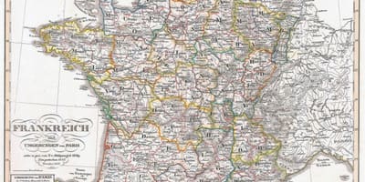 Mappa della Francia storico